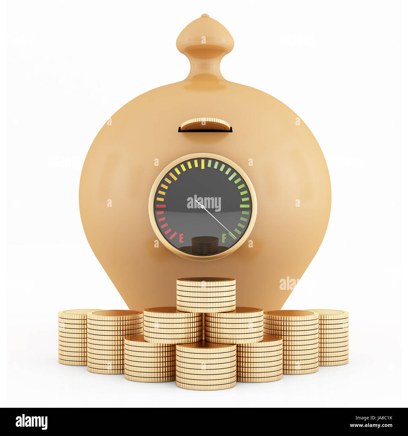 Isolato, salvare, Golden, monete, rapporti aziendali, trattare, transazione commerciale, Foto Stock