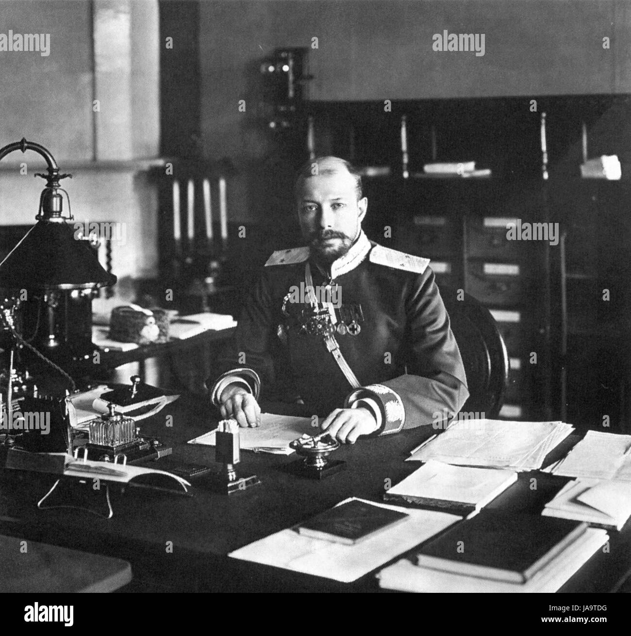 DANIIL VASSILIEVICH DRACHEVSKY (1858-1918?) Russo Maggiore Generale come Govenor di San Pietroburgo circa 1908. Foto: Karl Bulla Foto Stock