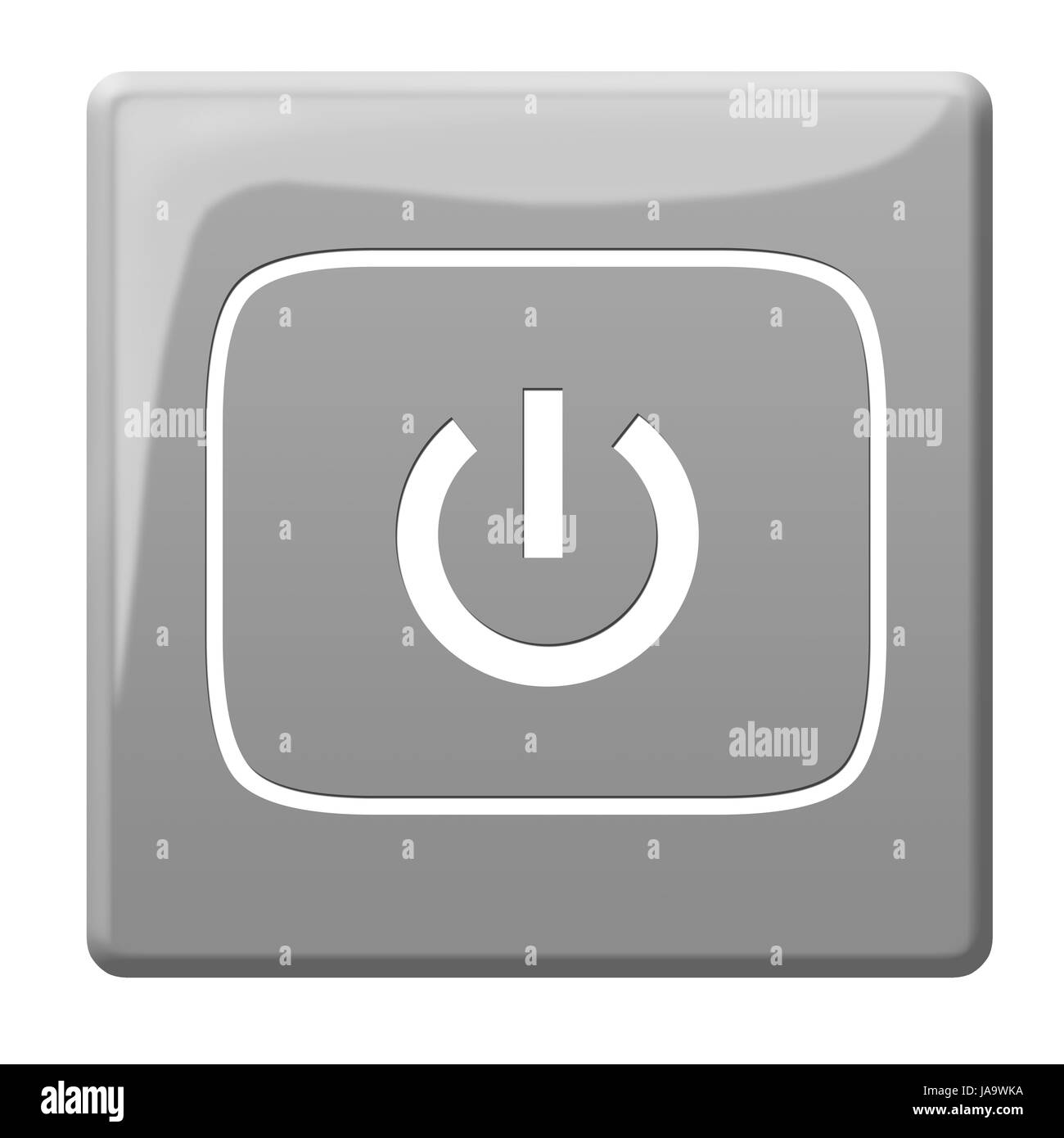 Interruttore, fuori, pulsante disattiva, accedere all'interruttore di standby, stop, segno, segnale, Foto Stock