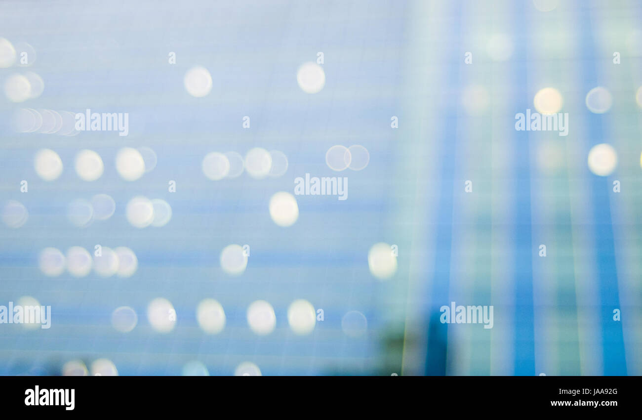 Abstract di sfocatura dello sfondo bokeh riflessione della costruzione Foto Stock