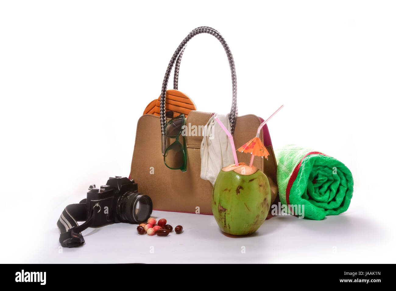 Accessori per la spiaggia Foto Stock