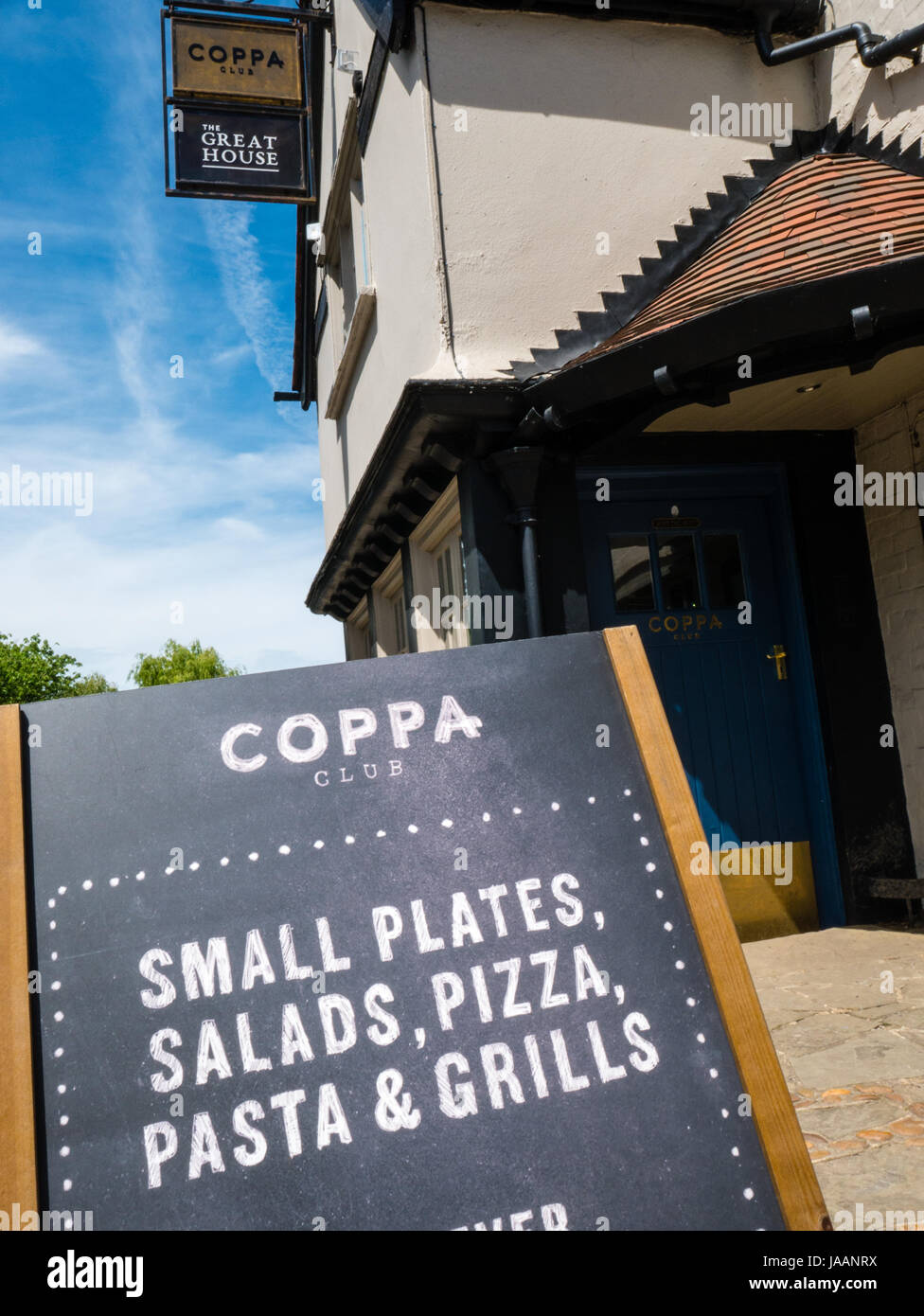 Coppa Club, The Great House, Hotel, Sonning, nr Reading, Berkshire, Inghilterra, Regno Unito, GB. Foto Stock