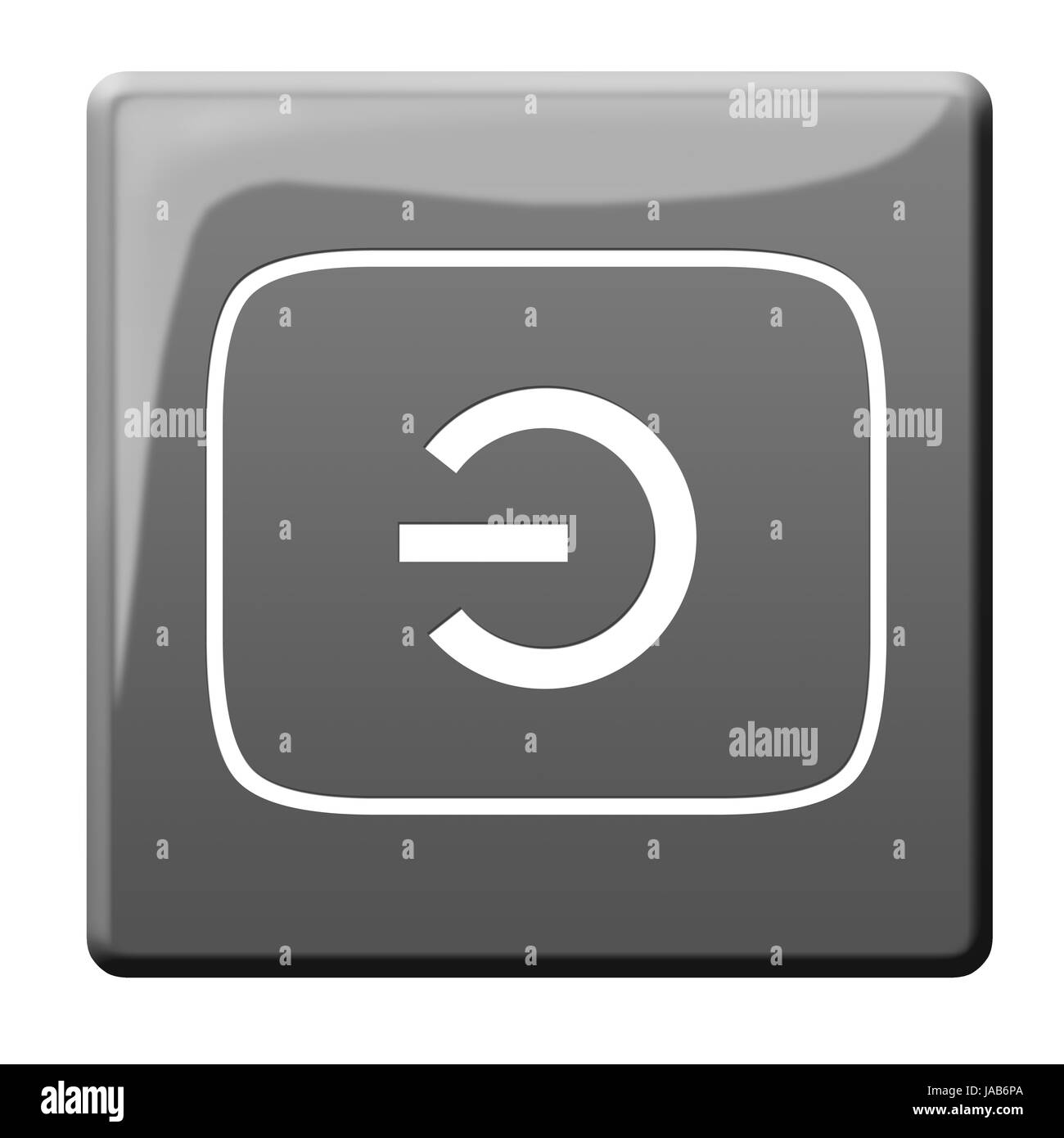 Interruttore, fuori, pulsante disattiva, accedere all'interruttore di standby, stop, segno, segnale, Foto Stock