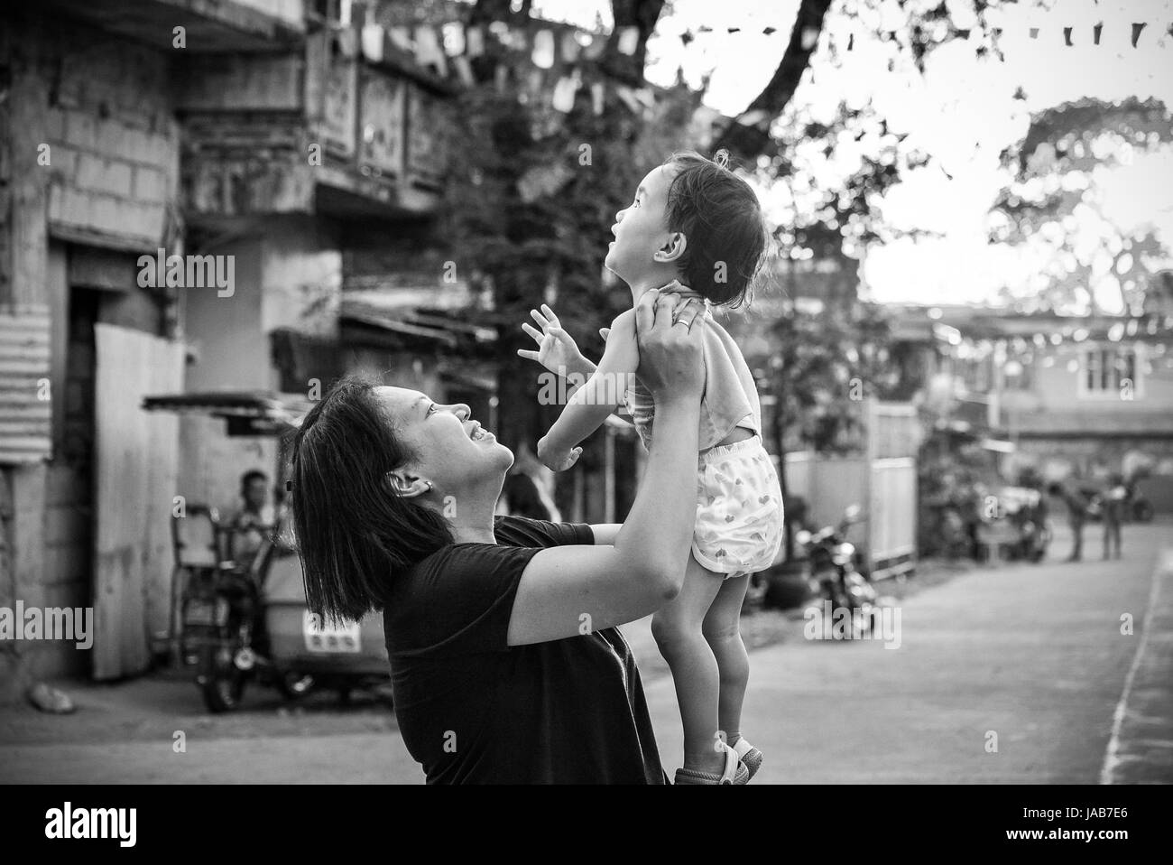 La madre e la figlia di amore Foto Stock