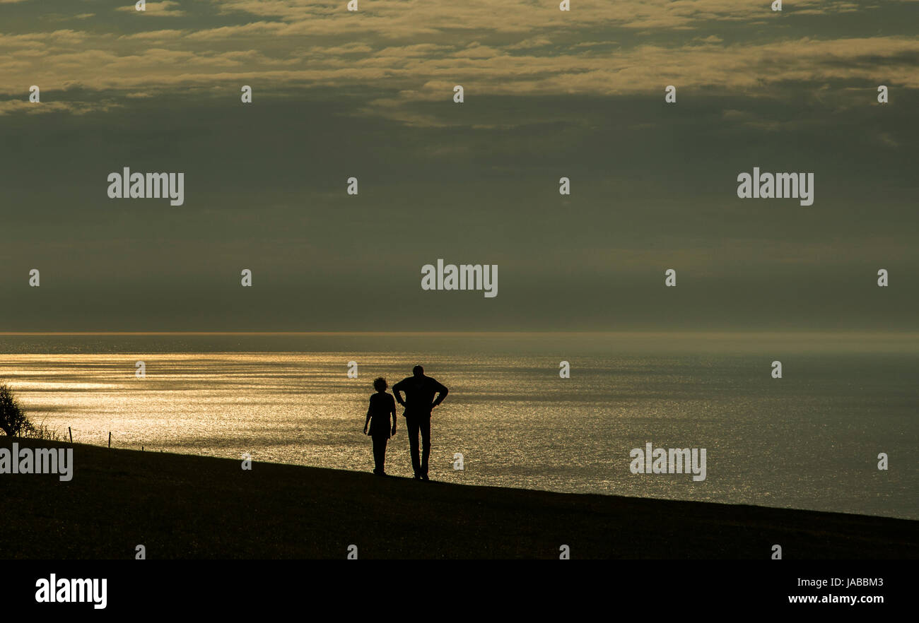 Gli scuotipaglia - Beachy Head, Inghilterra Foto Stock