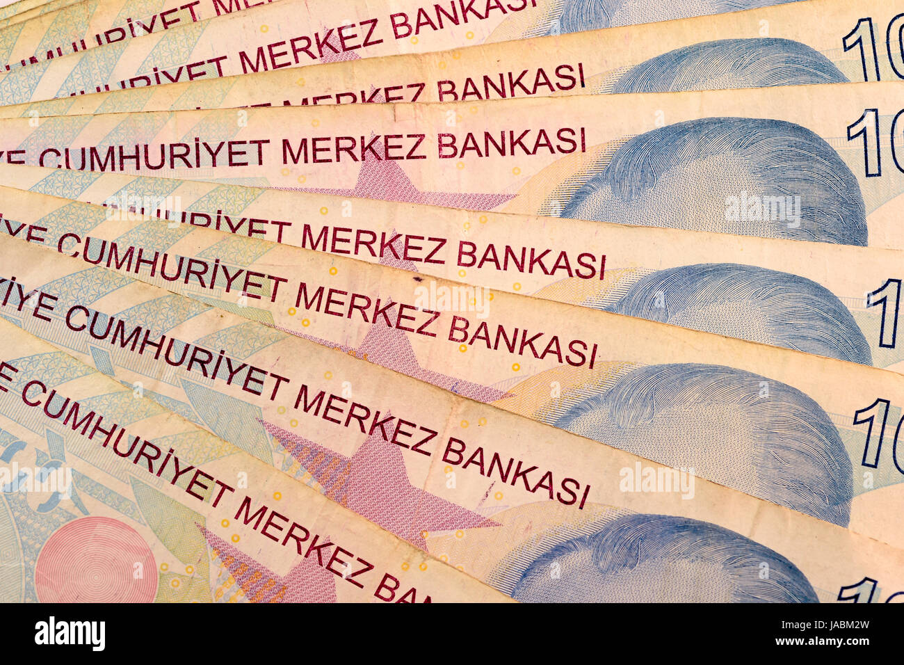 Chiudere la lira turca valuta nota, lira turca Türk lirası (Turco) 200 Türk Lirası ₺200 banconota (complementare) Codice ISO 4217 numero di prova Foto Stock