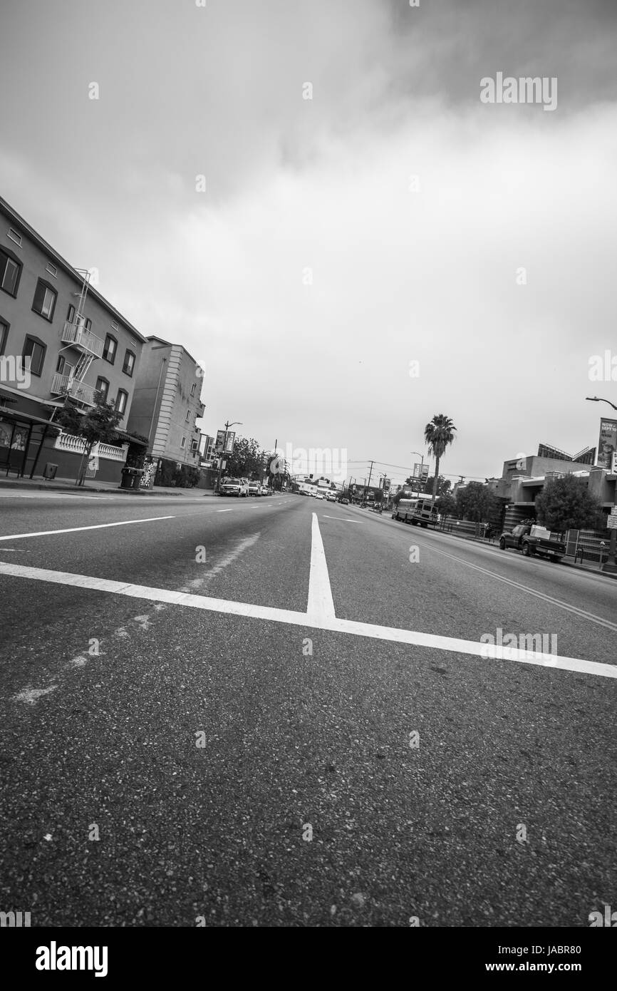 Vista strada Foto Stock