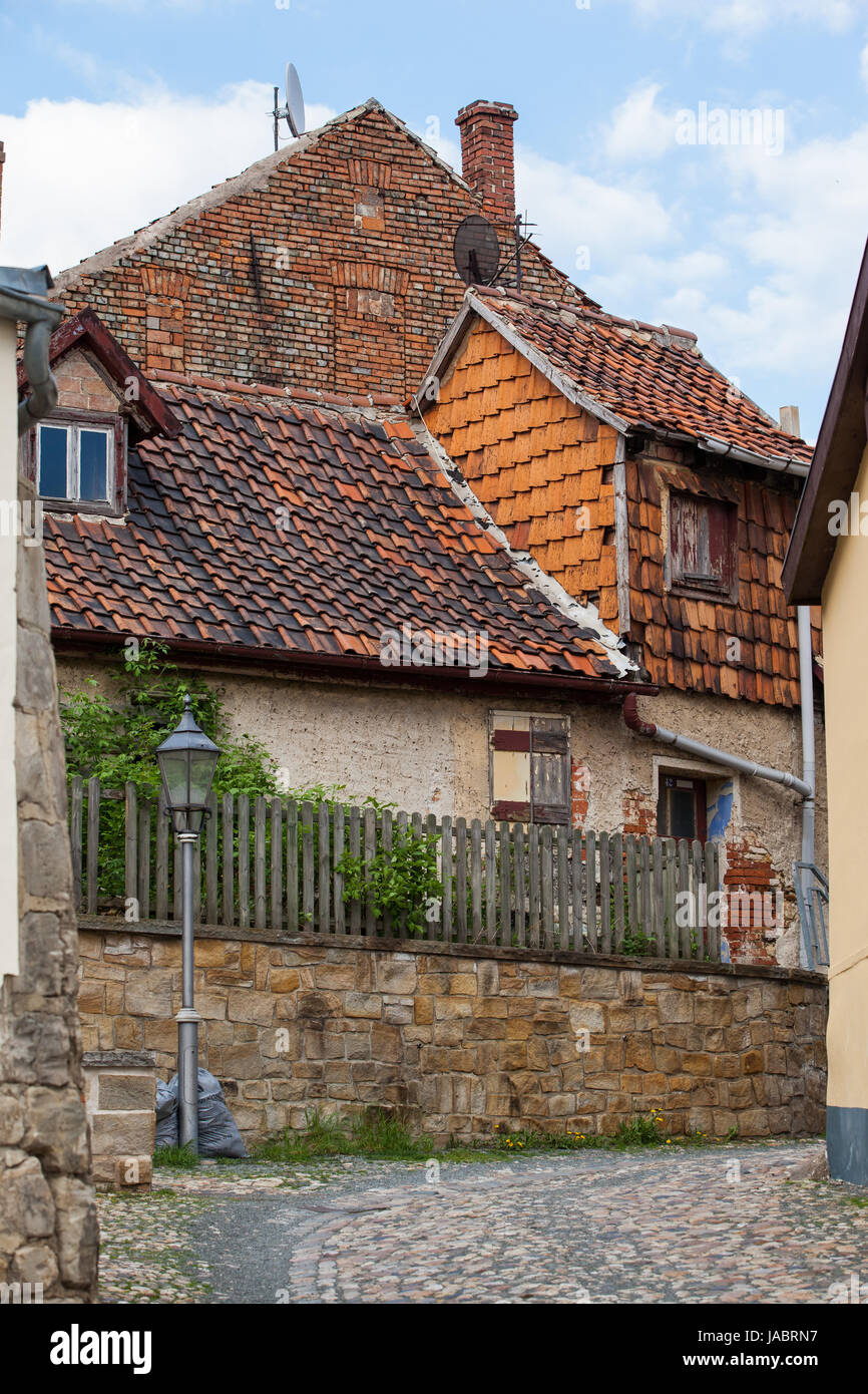 Welterbestadt Quedlinburg Münzenberg Foto Stock