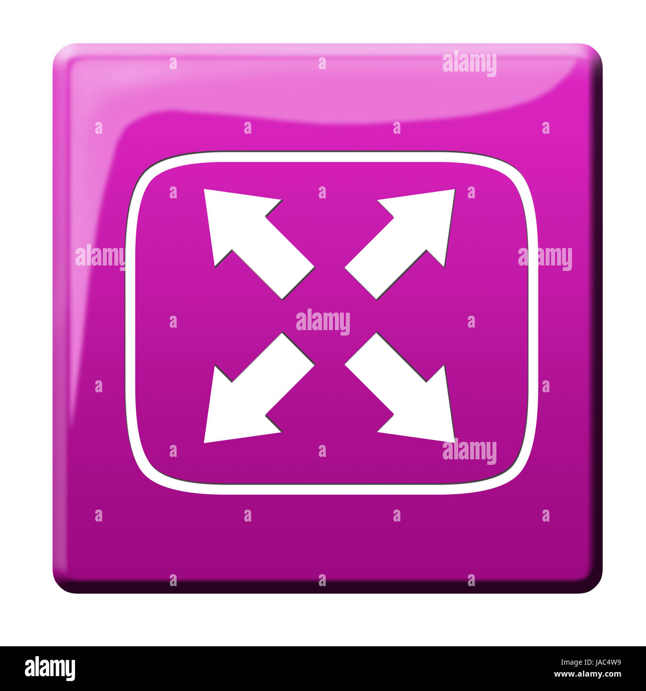 Per eseguire lo zoom avanti del pulsante zoom out Foto Stock