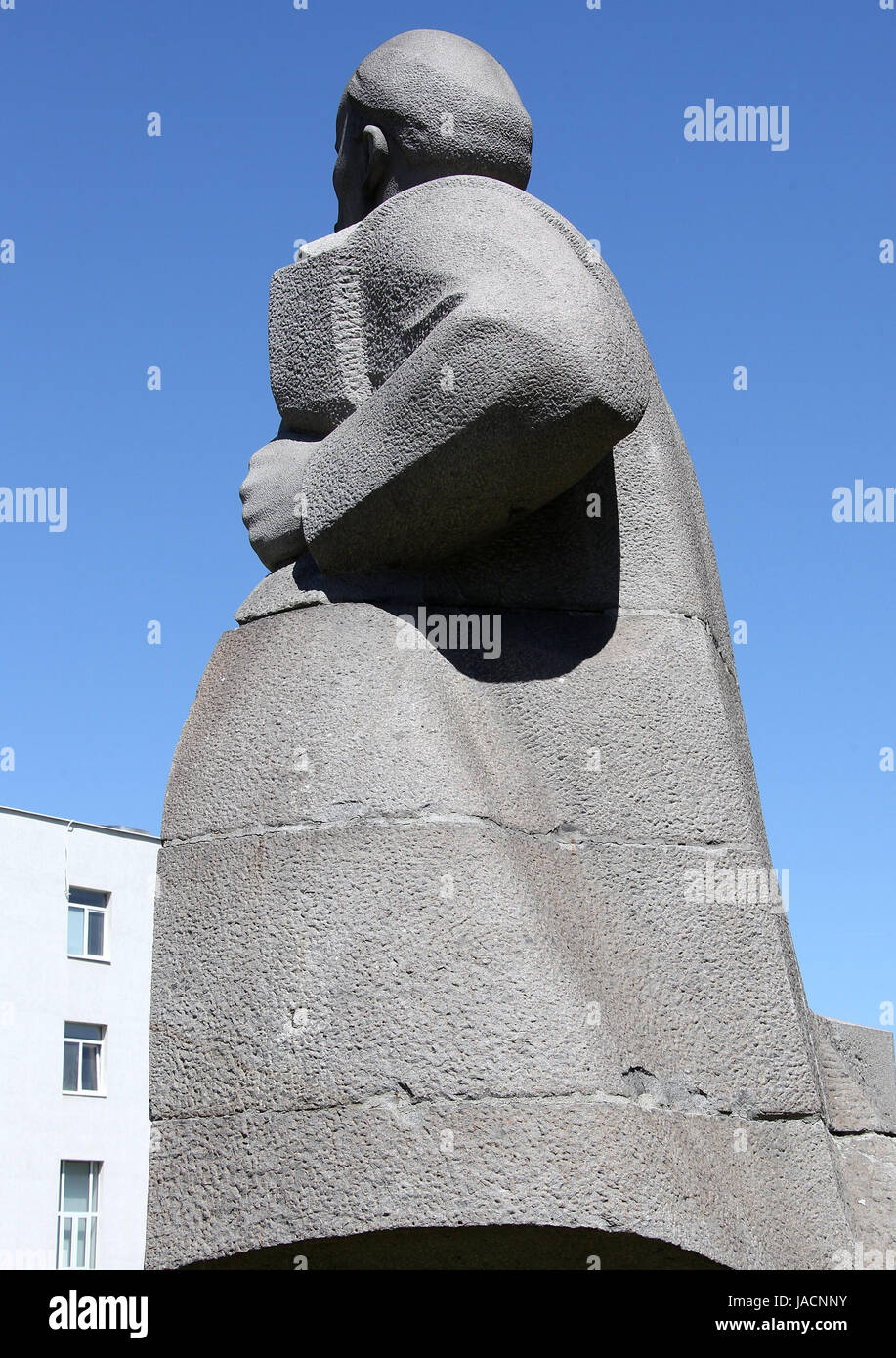 Statua di Lenin di Lev Curbel presso il Museo di Arte socialista a Sofia Foto Stock