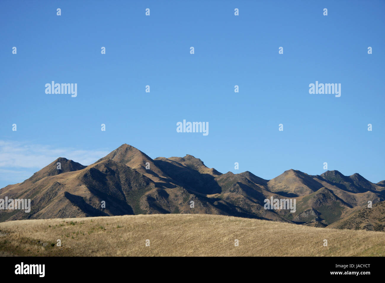 Central Otago, Isola del Sud paesaggio. Nuova Zelanda Foto Stock