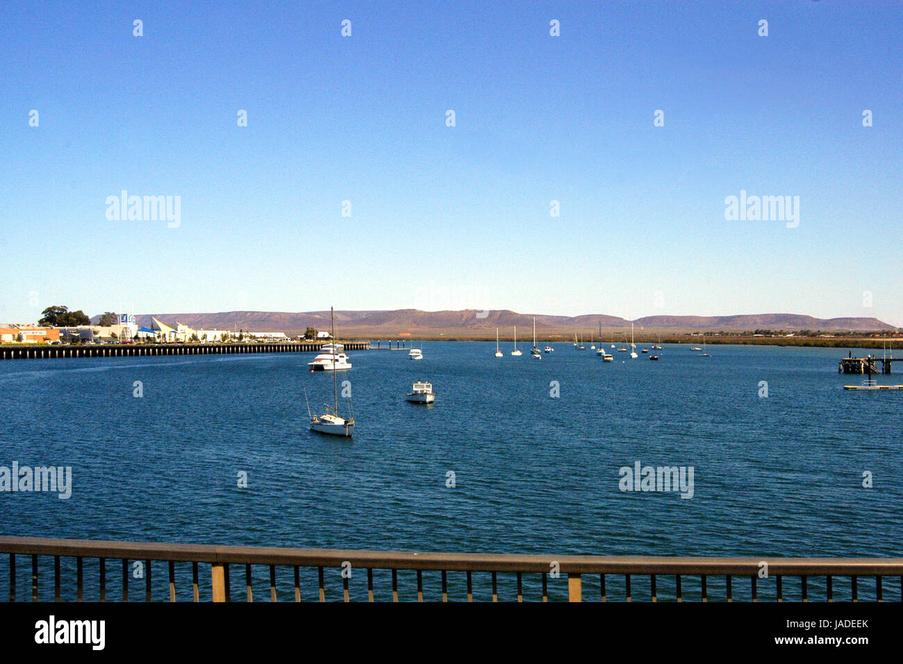 Porto Augusta è situato sulla tranquilla vie navigabili in testa alla Spencer Gulf, Sud Australia Foto Stock
