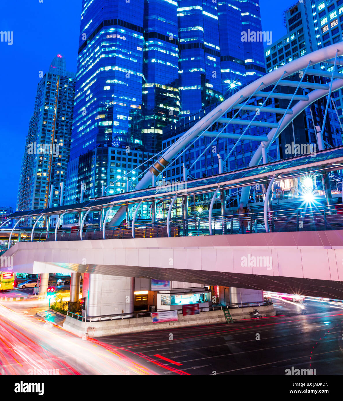 Il traffico intenso di Bangkok Foto Stock