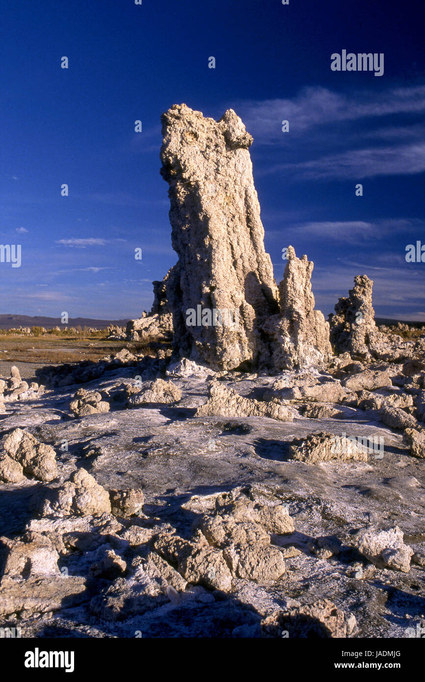 Gigante di formazioni di tufo a lago Mono in California Foto Stock