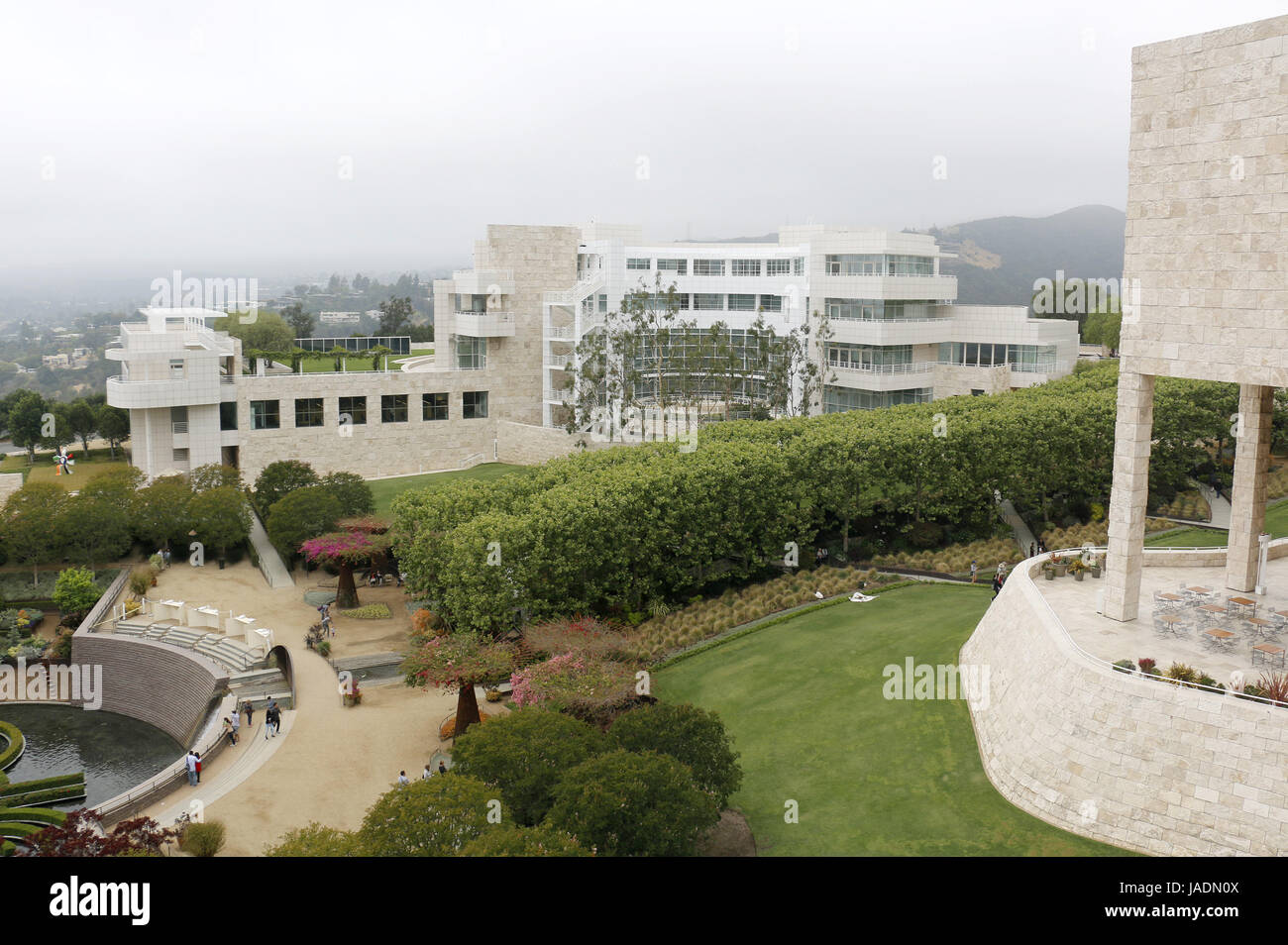 Il Getty Center di Los Angeles, Stati Uniti d'America nel maggio 2017. Foto Stock
