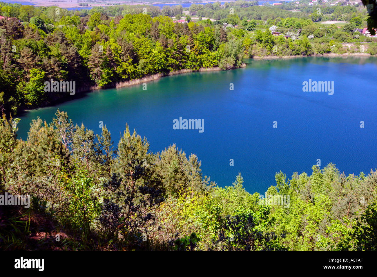 Il lago di acque interne Foto Stock