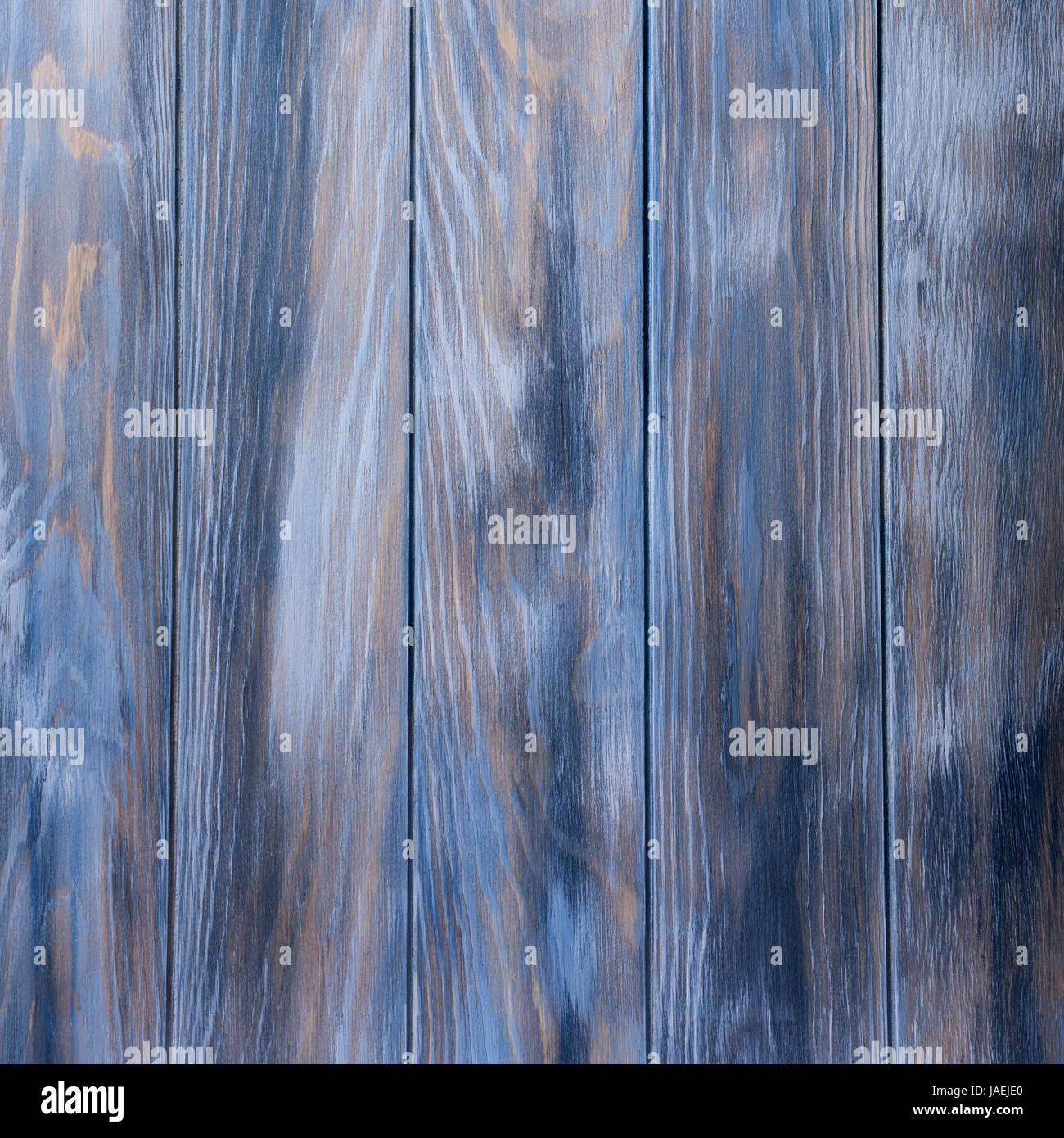 Blue vecchio tavolato in legno sfondo. Strisce verticali Foto Stock