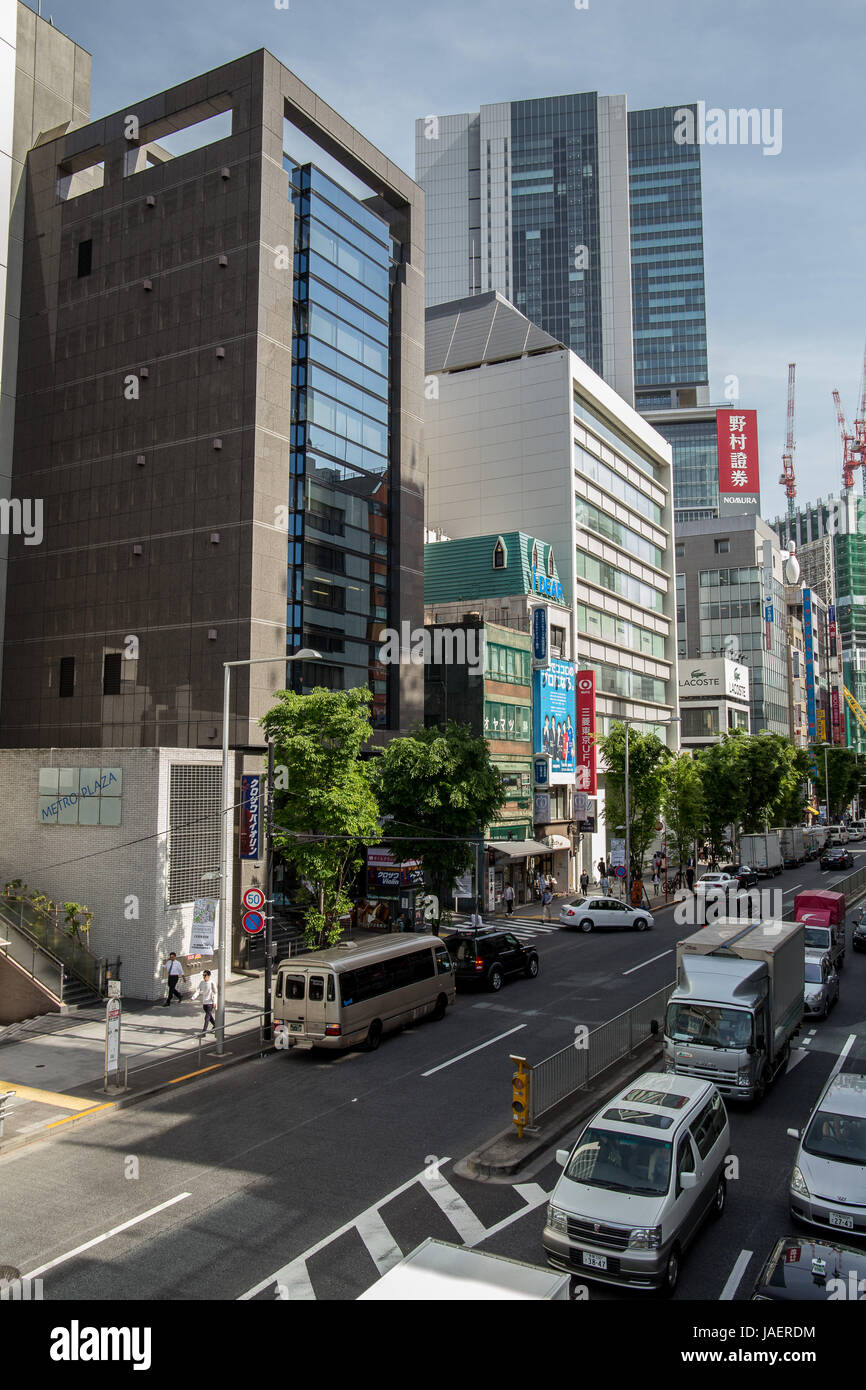 La vista della citta' di Tokyo, Giappone. Foto Stock