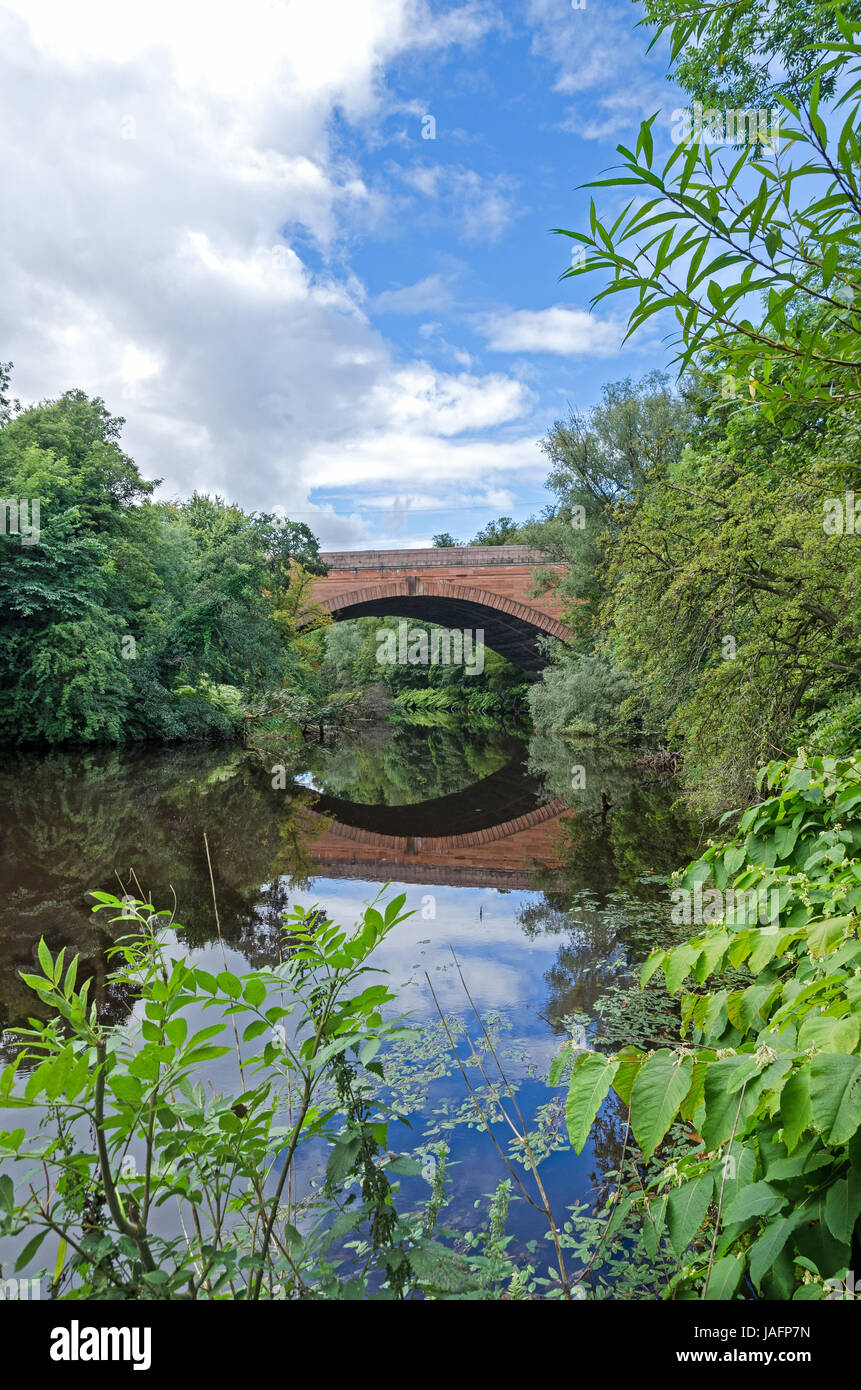 Fiume Kelvin passerella - Glasgow Foto Stock