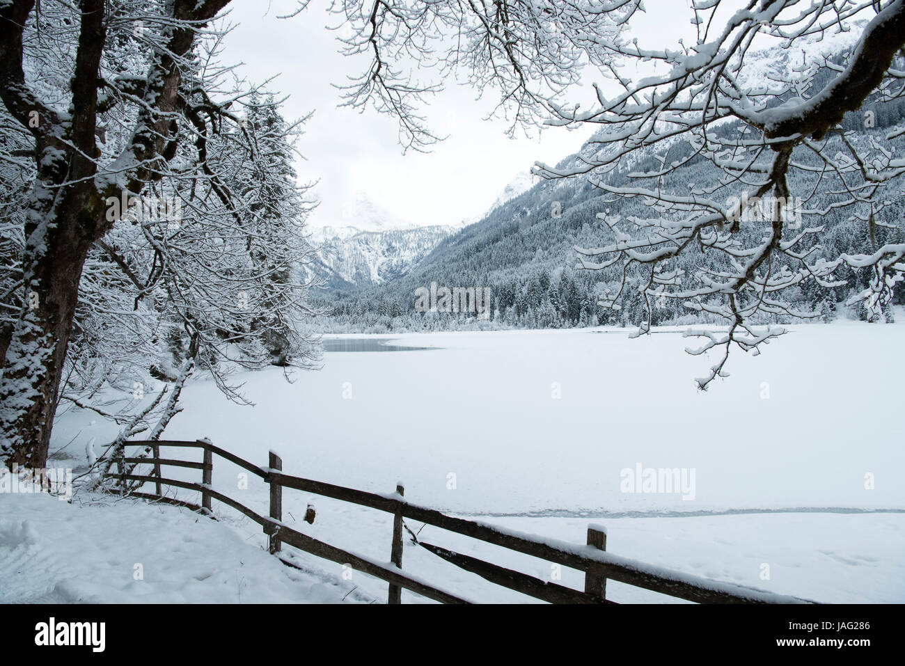 Ã-sterreich, Salzburger Land, Kleinarl vanta bei Wagrain, JÃ gersee¤ Foto Stock