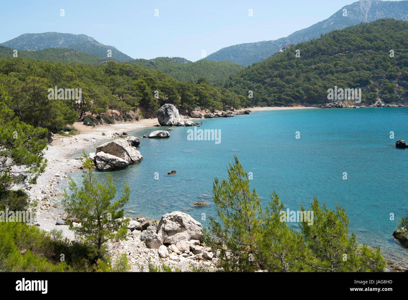 Asien, Türkei, Provinz Antalya, Küste bei Karaöz südlich von Kumluca Foto Stock