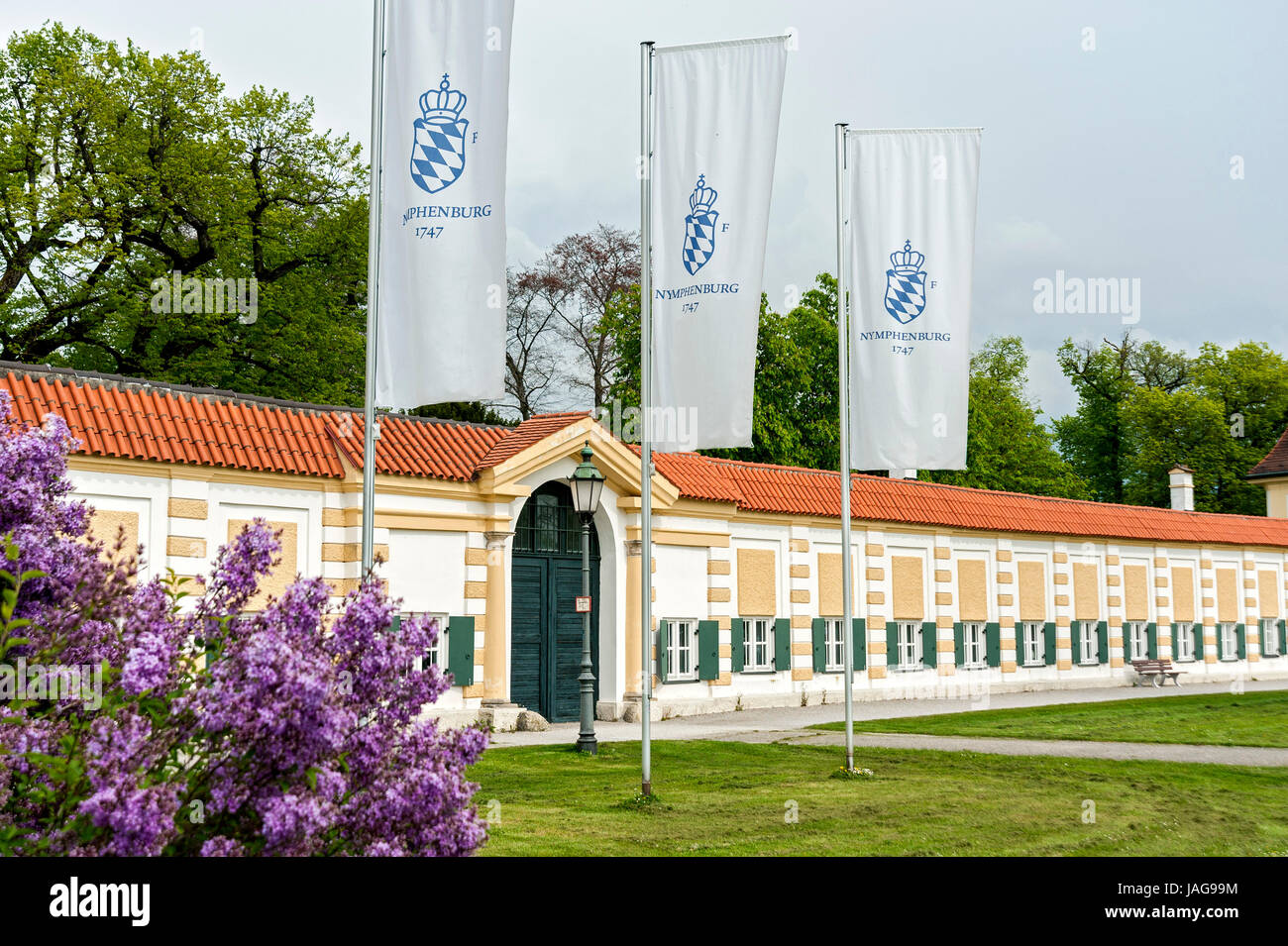 Porzellan Manufaktur Nymphenburg, München Foto Stock