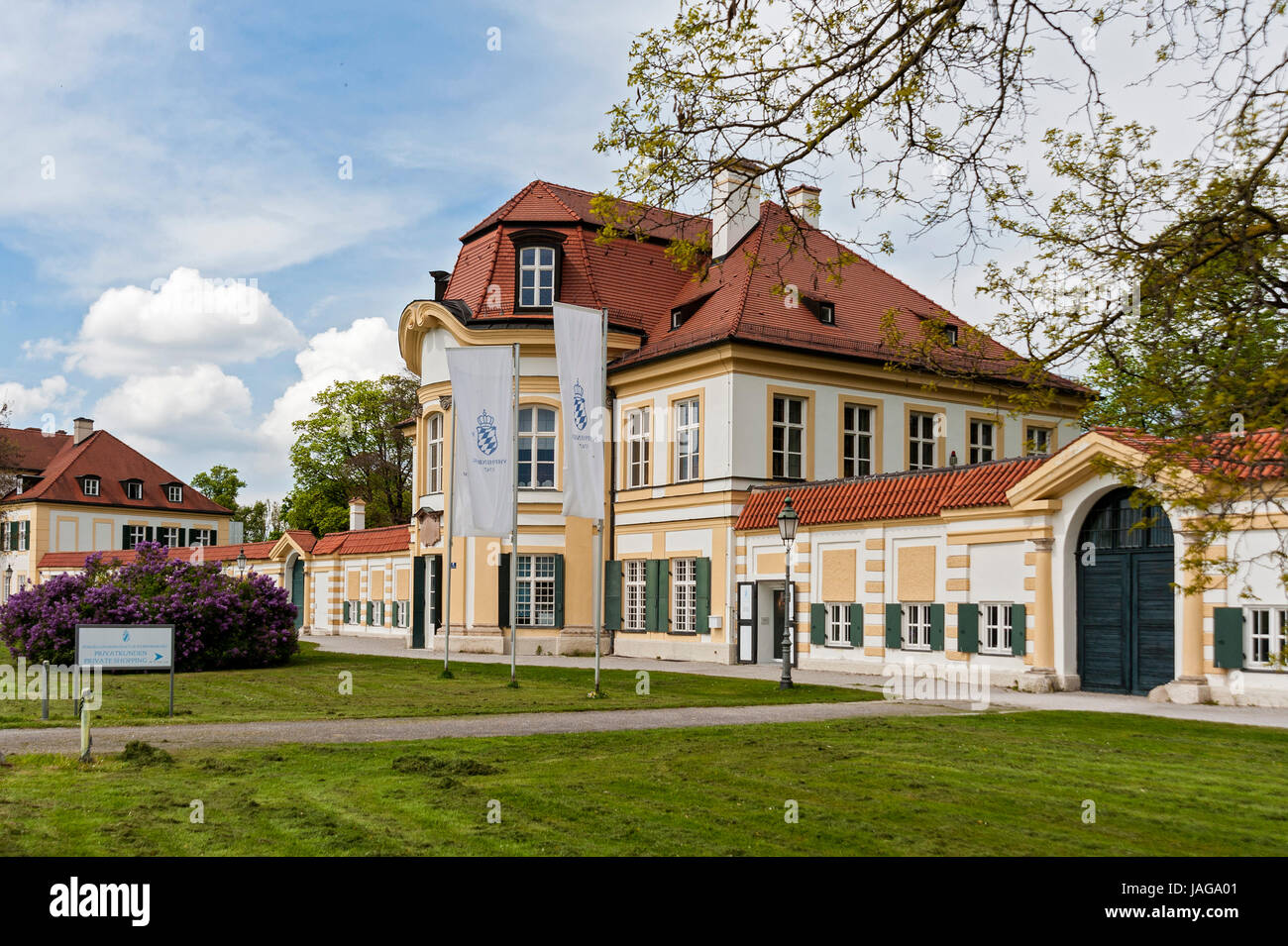 Porzellan Manufaktur Nymphenburg, München Foto Stock