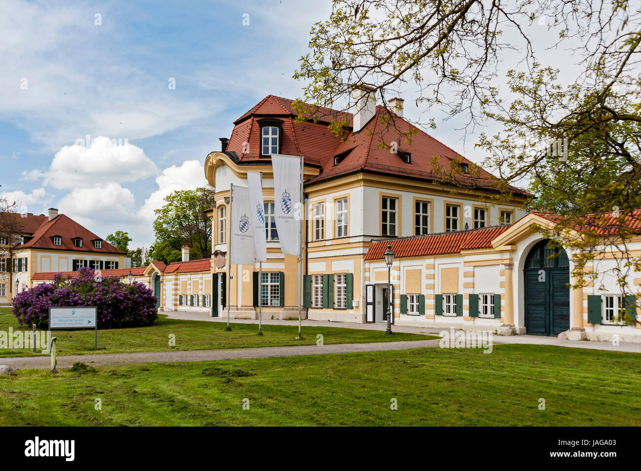 Porzellan Manufaktur Nymphenburg, München Foto Stock