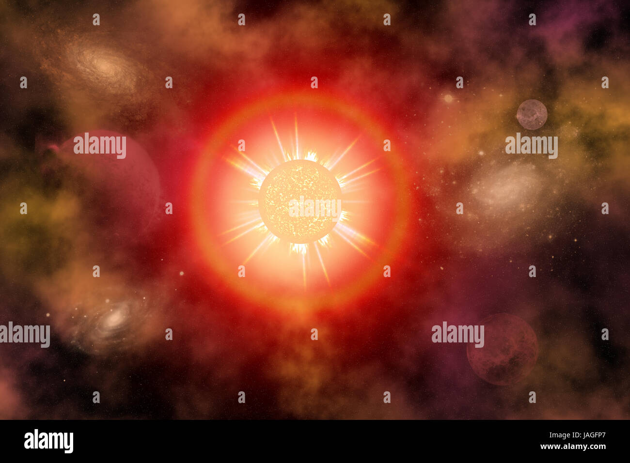 Un Red Dwarf Star. Foto Stock