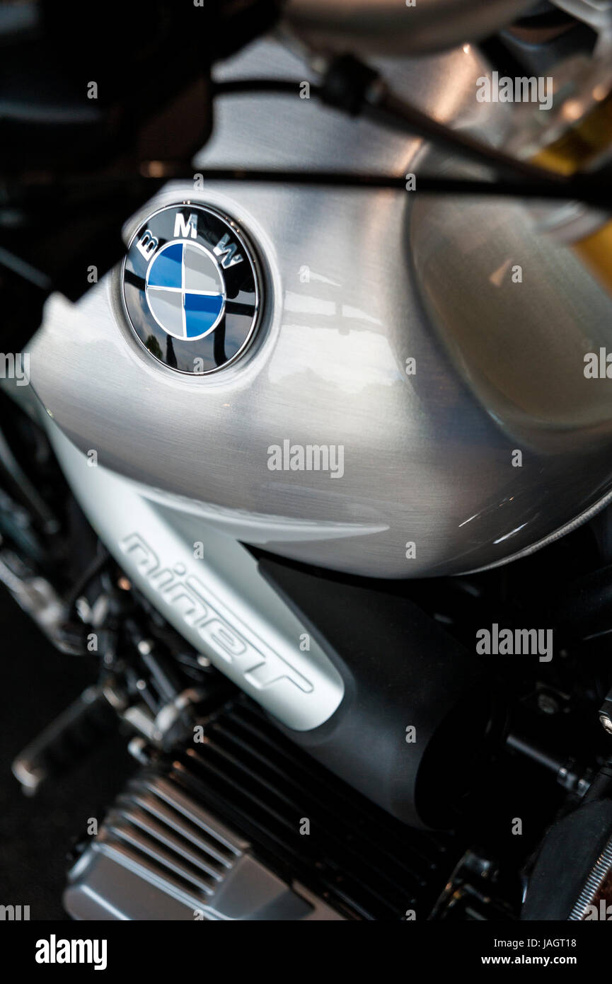 BMW Moto dettaglio Foto Stock