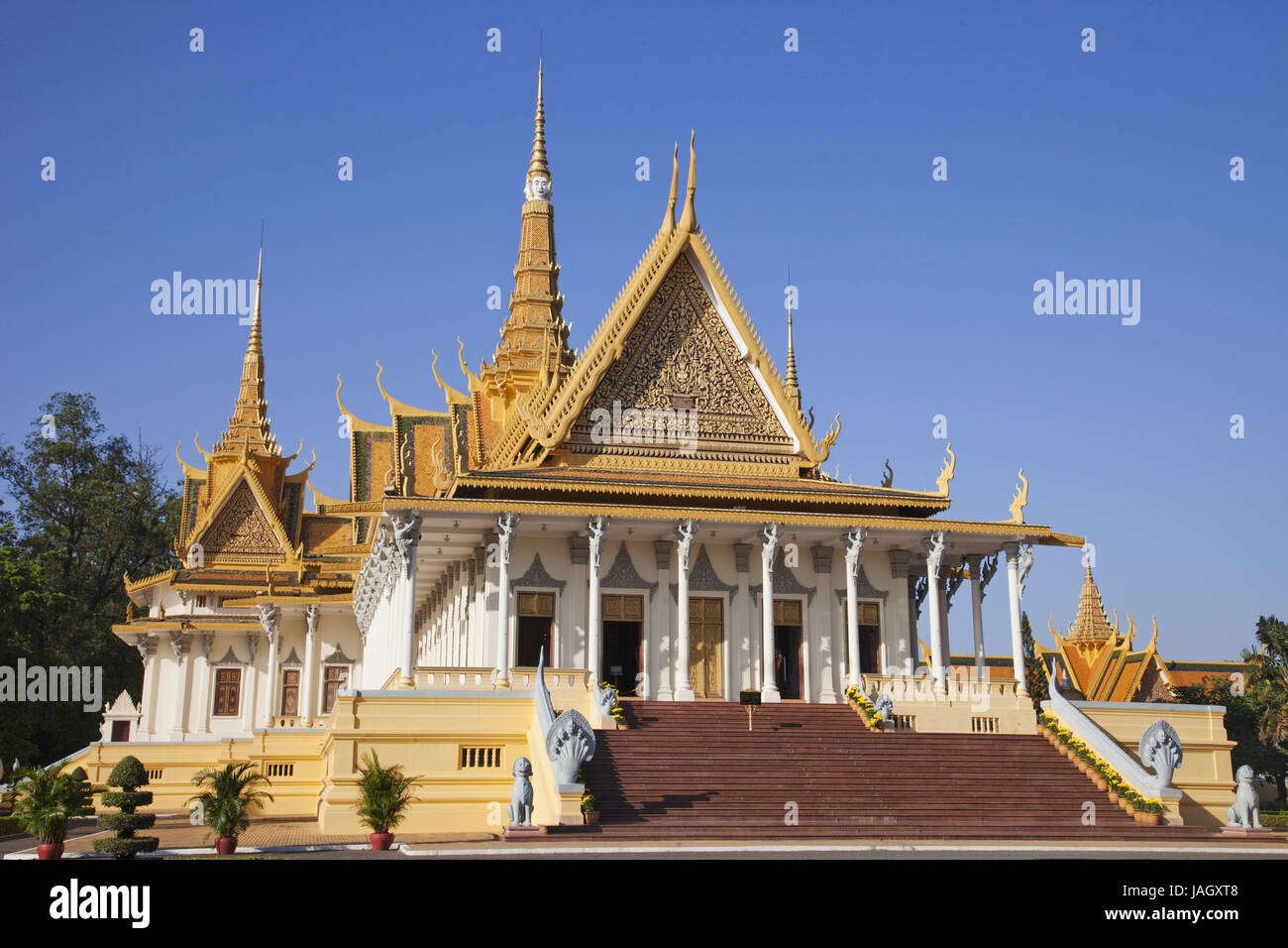 Cambogia,Phnom Penh,king's Palace,sala del trono, Foto Stock