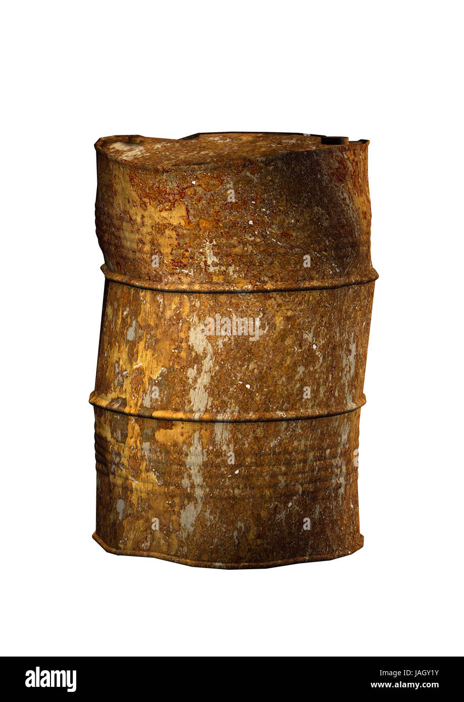 barilotto arrugginito, Foto Stock