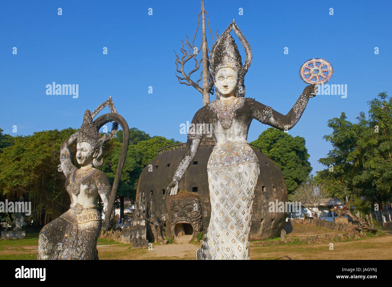 Laos,provincia di Vientiane,Xieng Khuan,Buddha park,nel 1958,Buddha-Statuen,,Indù, Buddista Foto Stock