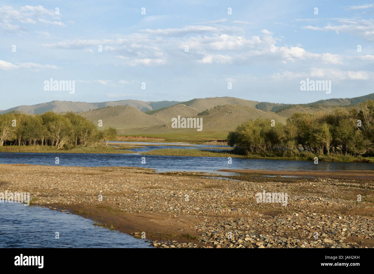 Mongolia,Asia centrale,Zavkhan,Mongolia occidentale,Ider flusso, Foto Stock
