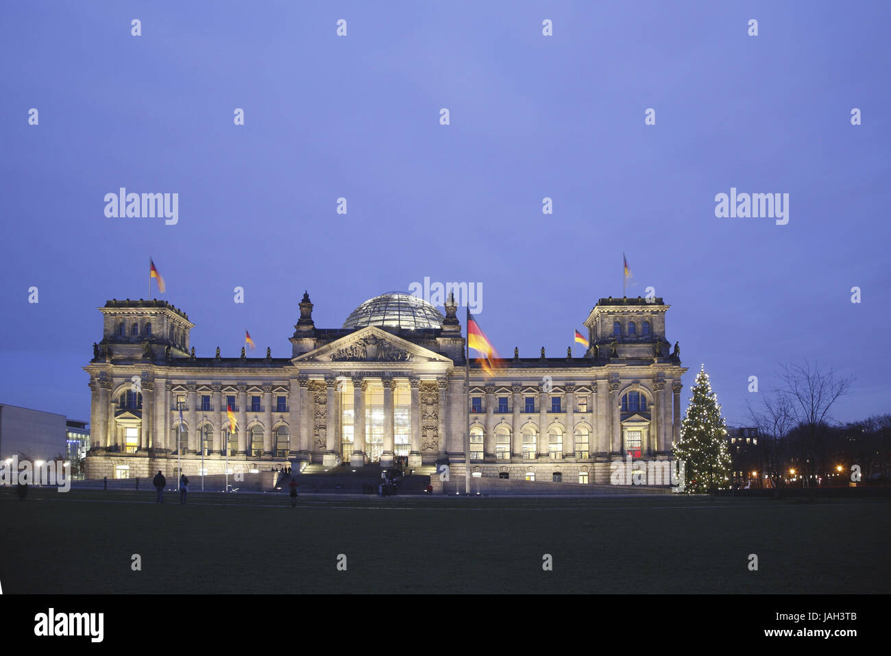 La germania,Berlino,Reichstag,natale,la sera, Foto Stock