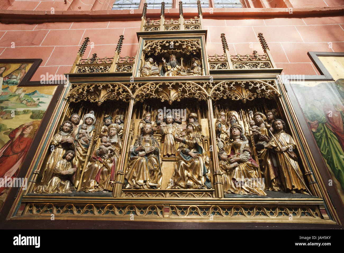 La germania,Francoforte sul Meno,Cattedrale imperiale di San Bartolomeo,vista interna, Foto Stock