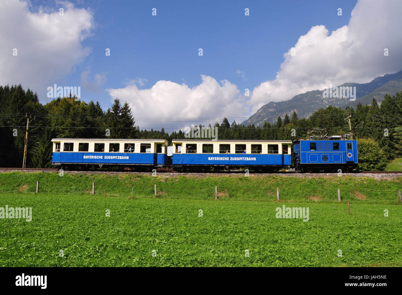 La germania,la Baviera,Grainau,bavarese traiettoria Zugspitze,valle passaggio, Foto Stock