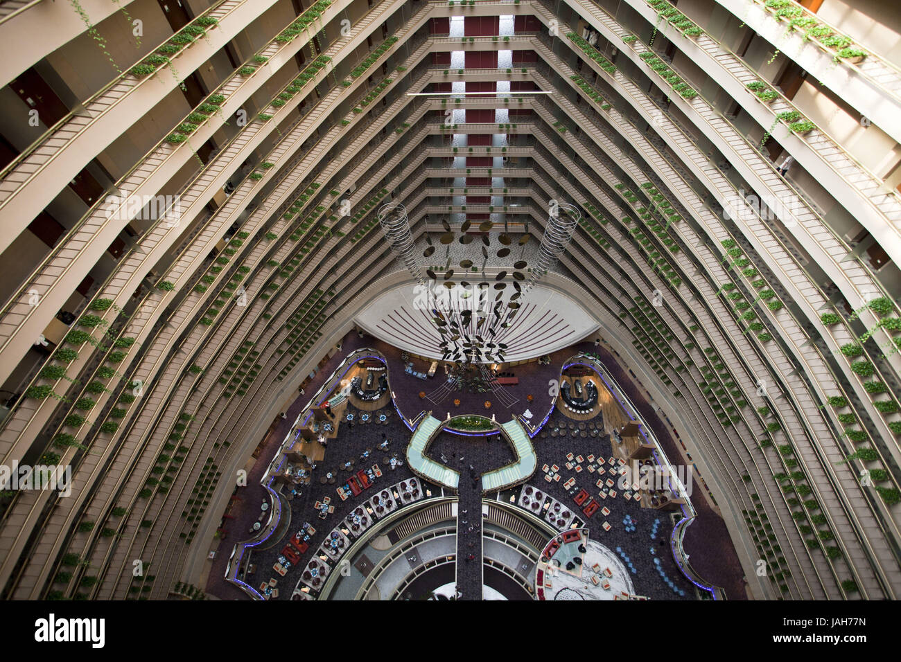Singapore,Pan Pacific Hotel,interior shot, Foto Stock