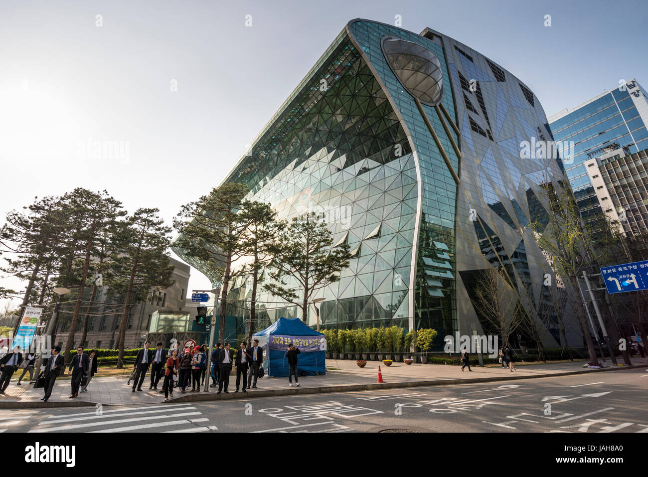 Nuovo municipio di Seoul edificio progettato dagli architetti iArc piombo da Yoo Kerl, Seoul, Corea del Sud Foto Stock