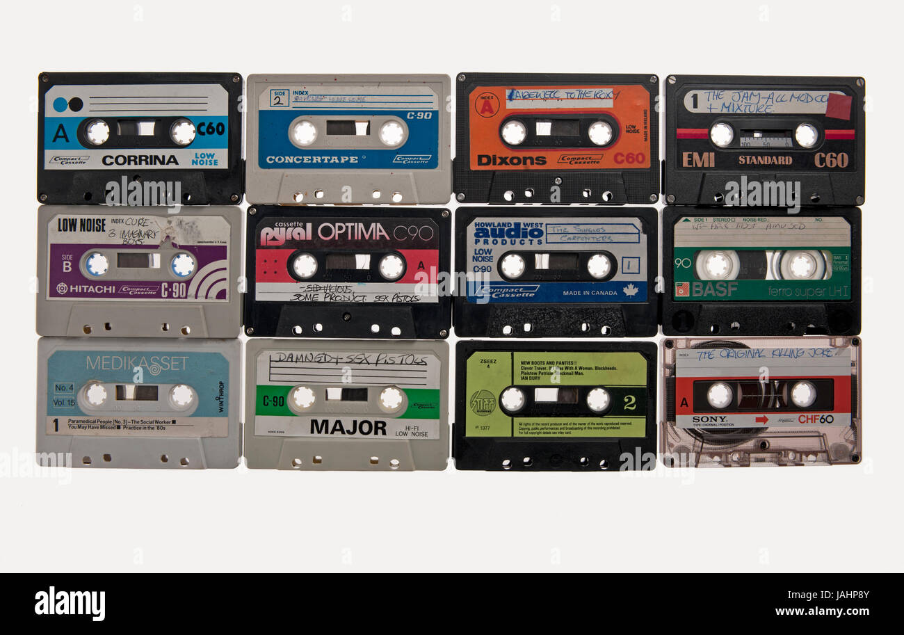 Cassete audio cassette Foto Stock