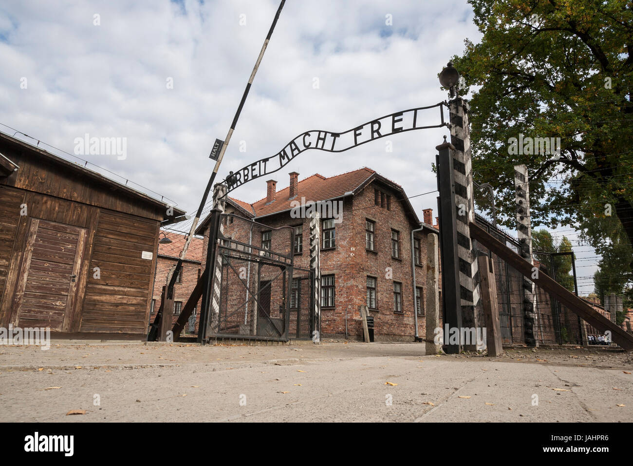 Campo di concentramento di Auschwitz, Polonia. Foto Stock