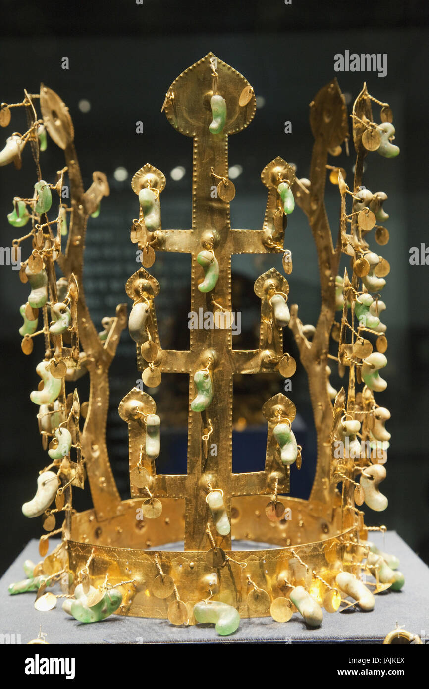 Corea,Gyeongju,Gyeongju museo Nazionale,Golden crown, Foto Stock