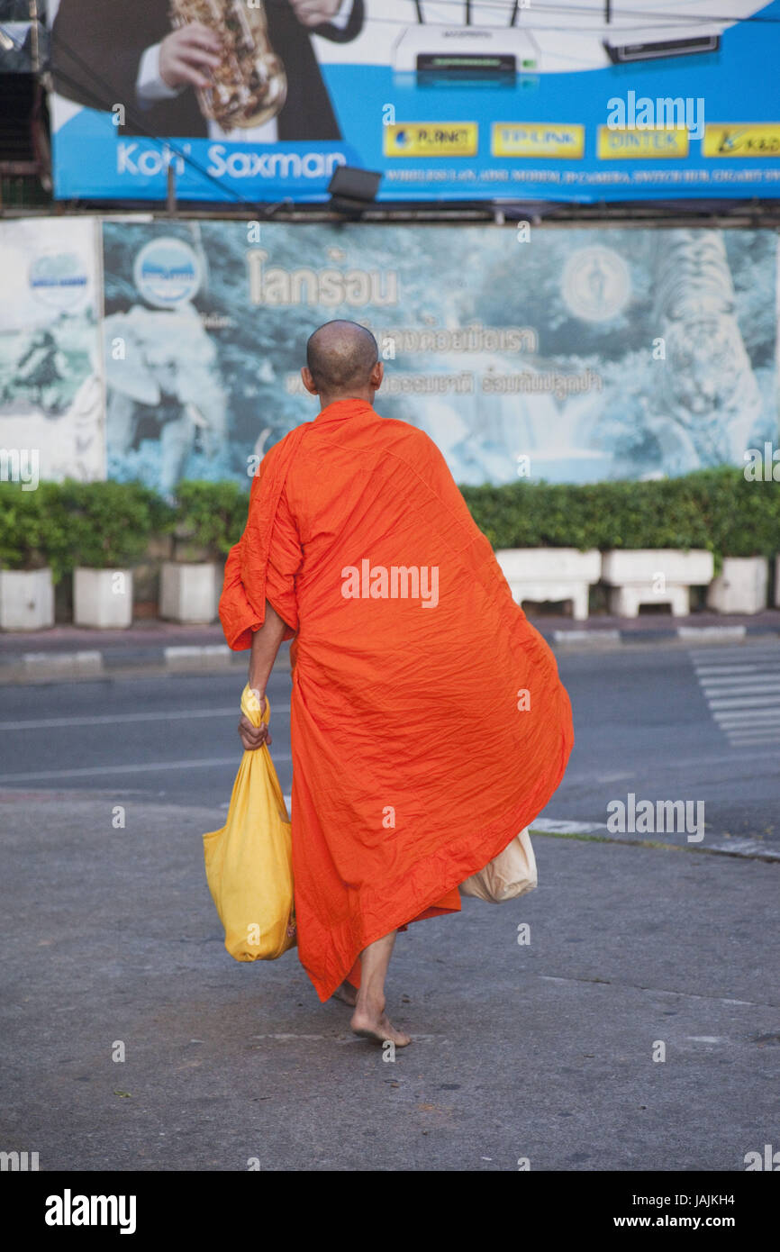 Thailandia, Bangkok,Monaco,street,go,pubblicità bacheca, Foto Stock