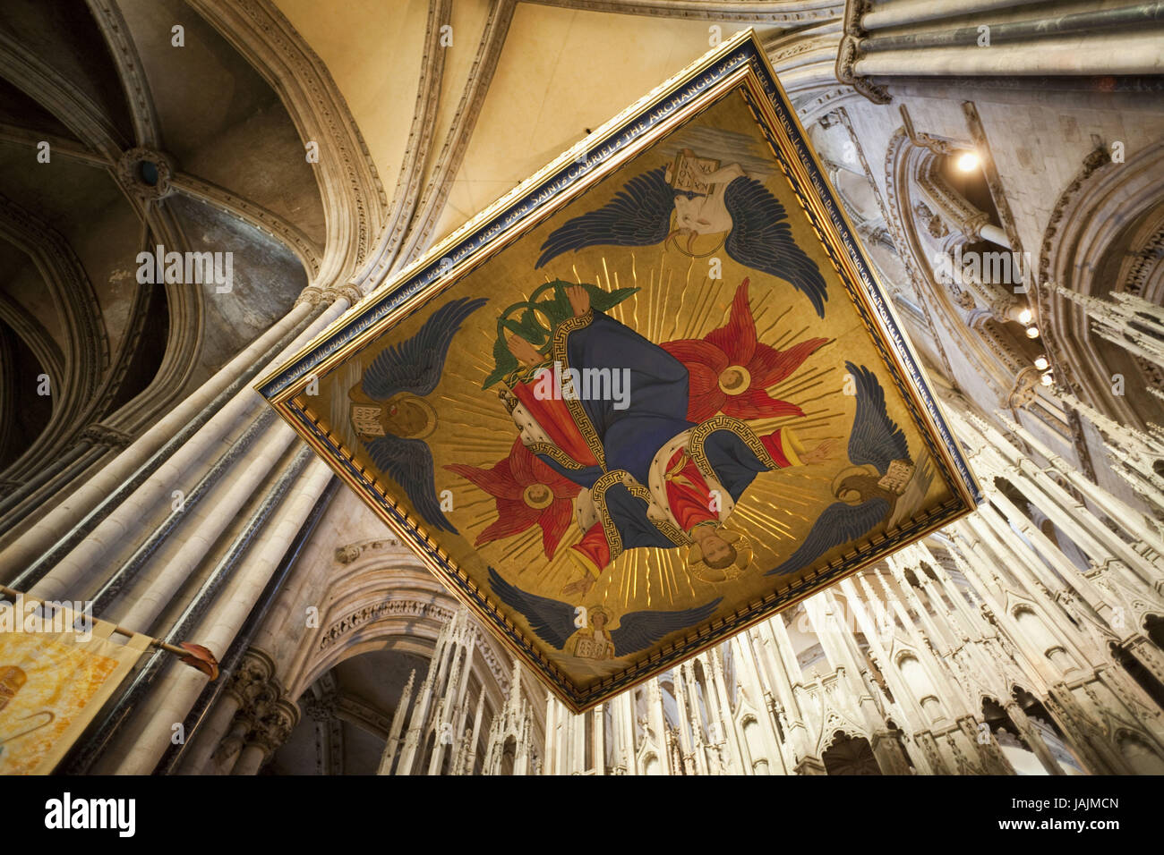 L'Inghilterra,Durham,Durham Cathedral,reliquiario di Santa Cuthbert, Foto Stock