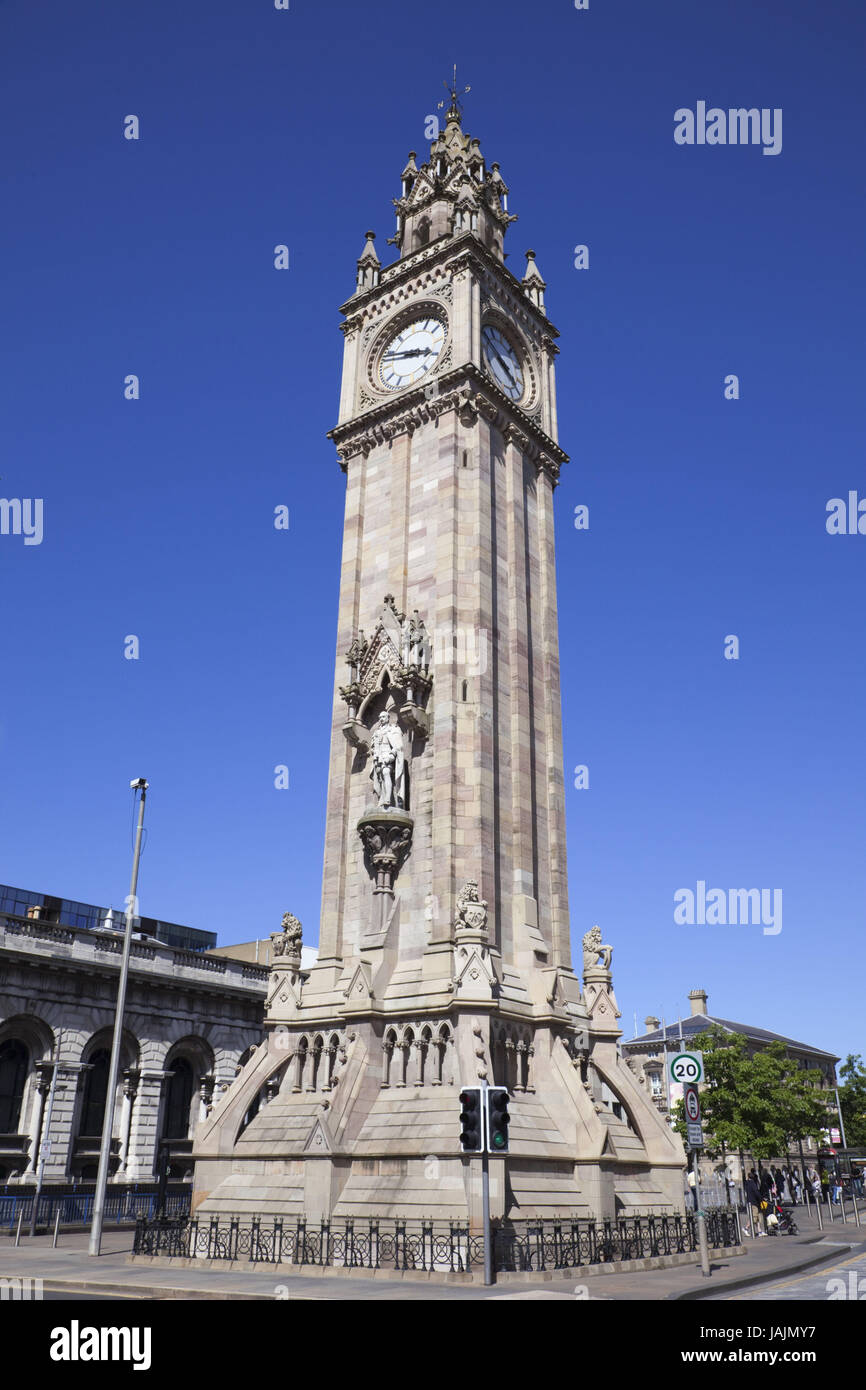 Irlanda del Nord,Belfast,Albert Memorial Clock Tower, Foto Stock