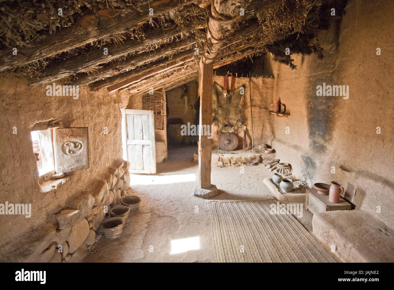 Spagna,provincia di Soria,rovine di Numancia,Casa,all'interno, Foto Stock