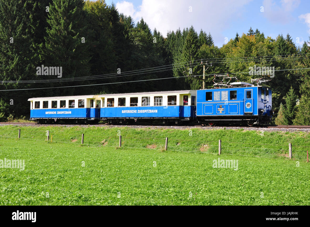 La germania,la Baviera,Grainau,bavarese traiettoria Zugspitze,valle passaggio, Foto Stock