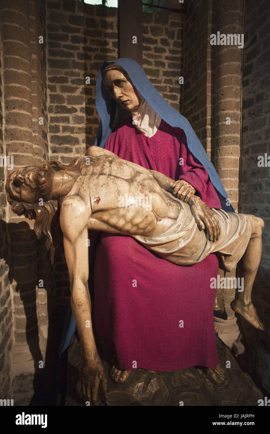 Belgio,Brugge,santo basilica del sangue,cripta,statue, Foto Stock
