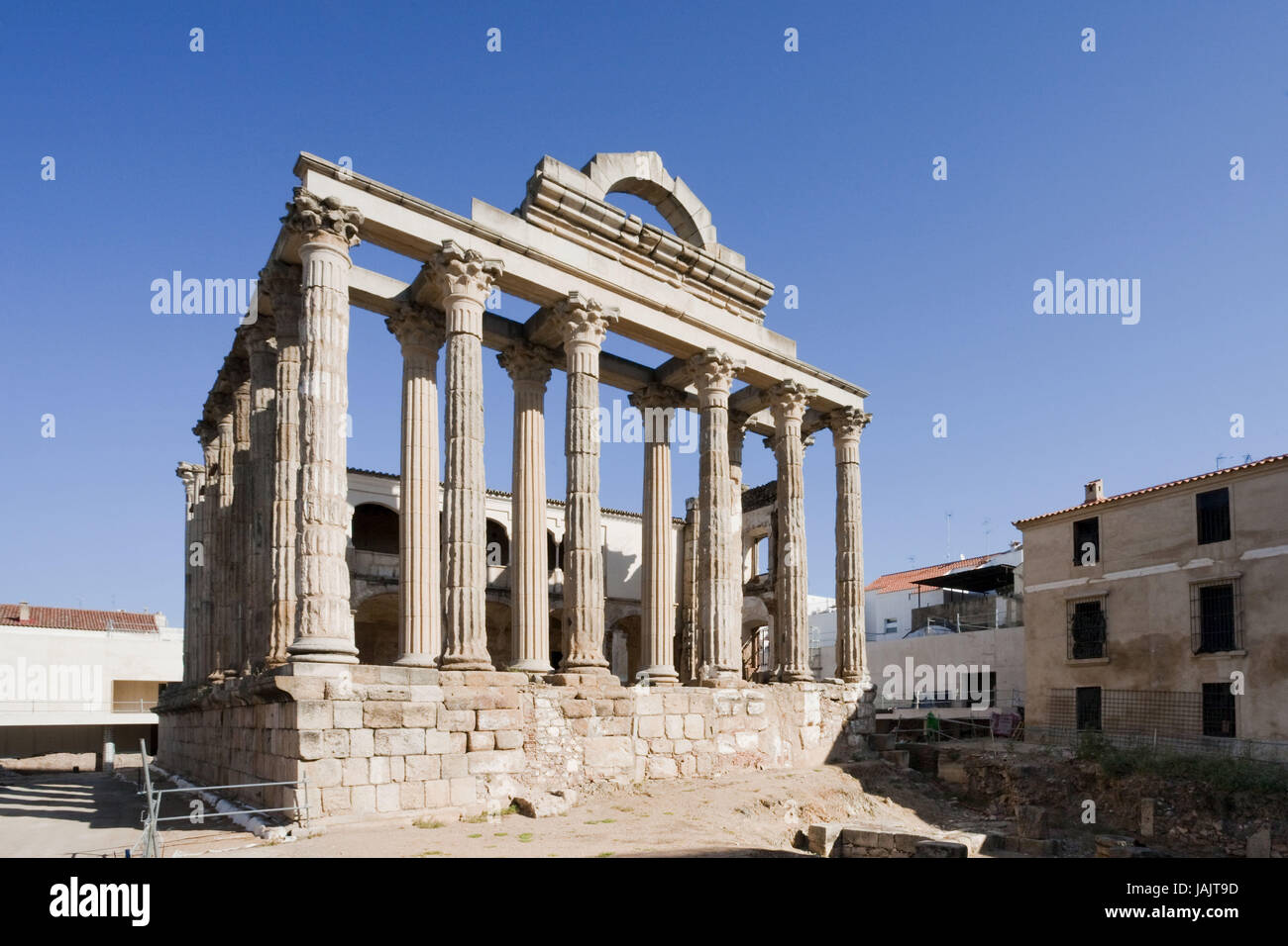 Spagna,Merida,Tempio di Diana, Foto Stock