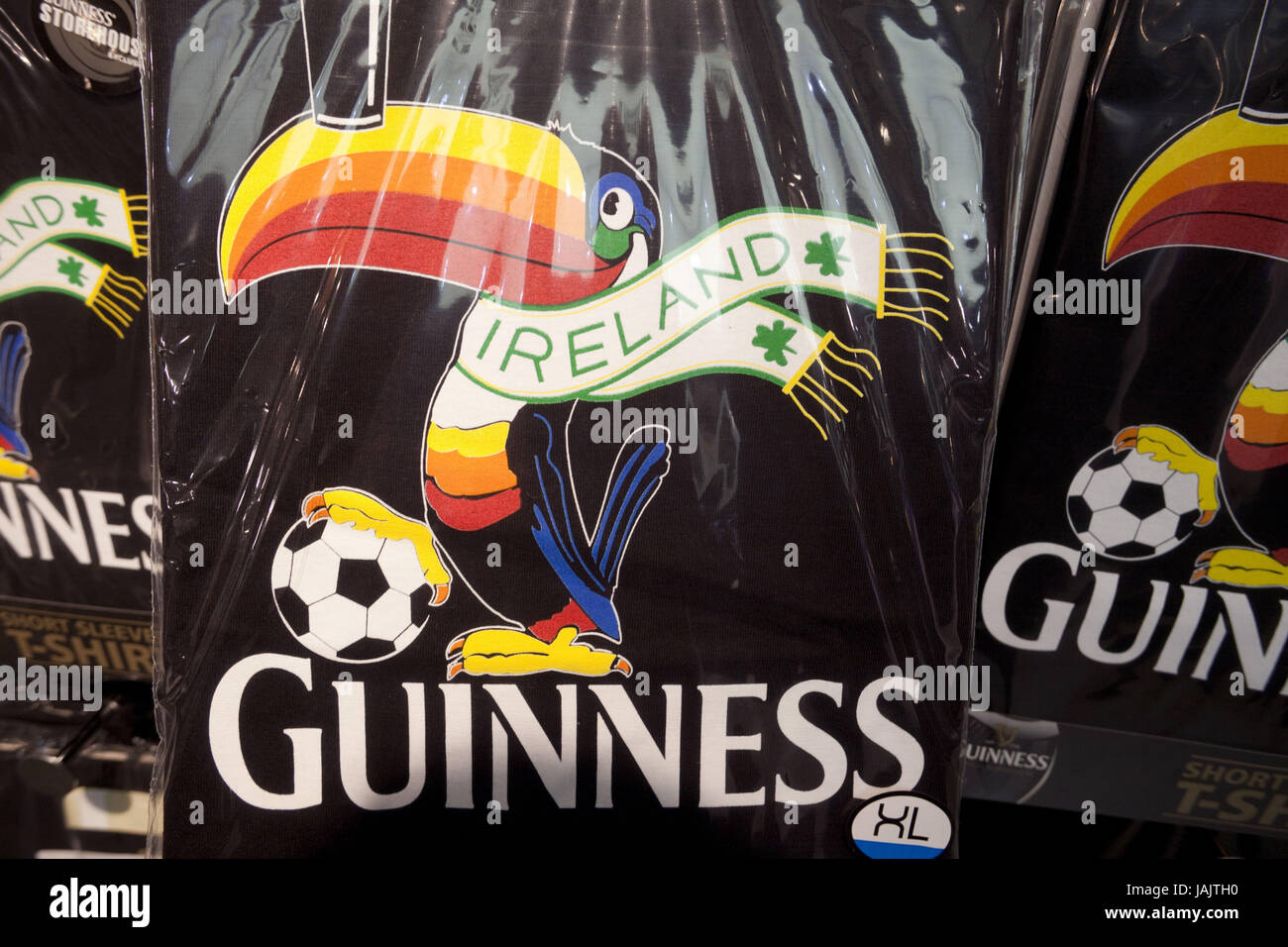 L'Irlanda,Dublino,pubblicità della GUINNESS,T-shirt, Foto Stock